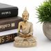 OTVIAP Meditating Seated Buddha Statue Carving Figurine Craft for Home Decoration Ornament Home Ornament Buddha Figurine