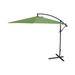 Jordan Manufacturing 10 Green Solid Octagon Offset Outdoor Patio Umbrella with Crank Opening