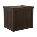 Suncast SS500J 22-Gallon Indoor Outdoor Resin Patio Storage Chest Deck Box Java 17 in D x 19.6 in H x 22 in W 11.25 lb