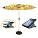 Solar Patio Umbrella Lights Cordless Parasol String Lights With Clip Umbrella Pole Light Solar Powered Waterproof For 7-10Foot Umbrella Outdoor Lighting Beach Deck Garden Party Decoration