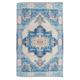 Blue with Coral Digitally-Printed Indoor/Outdoor Rug 4 x6 48 x 0.1 x 72 inches
