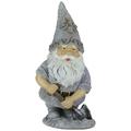 Roman 13.25 Pebble Gnome with Shovel Outdoor Garden Statue