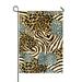 ECZJNT tiger prints and zebra Garden Flag Outdoor Flag Home Party Garden Decor 28x40 Inch