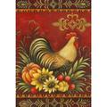 Toland Home Garden Fall Harvest Rooster Outdoor Garden Flag 18 x 12.5