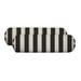 RSH DÃ©cor Set of 2 Indoor/Outdoor Decorative Bolster Neckroll Pillows - Black and White Stripe