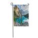 LADDKE National Moraine Lake The Rocky Mountains Panorama in Banff Canada Garden Flag Decorative Flag House Banner 12x18 inch