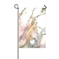 ECZJNT Abstract White Marble Texture Garden Flag Outdoor Flag Home Party Garden Decor 12x18 Inch