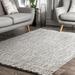 nuLOOM Courtney Braided Indoor/Outdoor Area Rug 8 Salt And Pepper