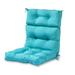 Greendale Home Fashions Teal 44 x 22 in. Outdoor High Back Chair Cushion