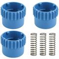 3Pack 537185801 Bump Knob for Trimmer Head Hus T35 Bump Knob Metal Spring Accessory Set Fits for Husqvarna String Trimmer Head