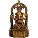 Exotic India Seated Lord Ganesh Statue Size: 6.2 x 10.7 x 19.9 Multicolor