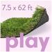 ALLGREEN Play 7.5 x 62 ft Artificial Grass for Pet Kids Playground and Parks Indoor/Outdoor Area Rug