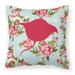 Carolines Treasures Stingray Shabby Chic Fabric Decorative Outdoor Pillow