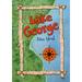 Toland Home Garden Lake George Map New York Flag Double Sided 28x40 Inch