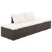 vidaXL Patio Bed Outdoor Daybed Sofa Lounge Chair Patio Furniture Poly Rattan