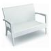 Compamia Miami Resin Patio Loveseat in White