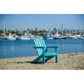 LuXeo Marina Aruba Blue Poly Outdoor Patio Adirondack Chair