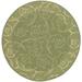 SAFAVIEH Courtyard Daniel Floral Indoor/Outdoor Area Rug 6 7 x 6 7 Round Olive/Natural