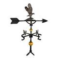 Montague Metal Products WV-372-SI 300 Series 32 In. Deluxe Swedish Iron Eagle Weathervane