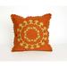 Liora Manne Lace Spiral 20-inch Throw Pillow Orange