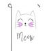 ECZJNT Cute cat Children School books Meow slogan Animal Outdoor Flag Home Party Garden Decor 28x40 Inch