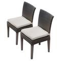 TK Classics Barbados Wicker Armless Patio Dining Chair