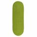 Colonial Mills Mary s Isle Indoor/ Outdoor Braided Area Rug Light Green 2X7 2 x 6 Oval Oval