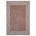 Designer Home Brooklyn Indoor/Outdoor Area Rug 3900 10029 Whitehaven Terracotta 5 2 x 7 6 Rectangle