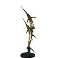 Two Sailfish Bronze Statue on a marble base - Size: 17 L x 17 W x 56 H.