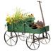 Amish Wagon Decorative Indoor/Outdoor Garden Backyard Planter Green