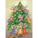 Toland Home Garden Tree Angels Christmas Flag Double Sided 28x40 Inch