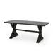 Noble House Wasco Aluminum Outdoor Dining Table Antique Black