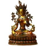 Mother Goddess White Tara - Brass Sculpture