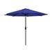 WestinTrends Paolo 9 Ft Outdoor Patio Umbrella Patio Shade Market Table Umbrella with Push Button Tilt and Easy Open Crank Royal Blue
