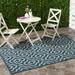 Safavieh Courtyard Alexa Geometric Indoor/Outdoor Area Rug 4 x 5 7 Navy/Beige