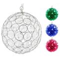 Hoont Hanging Crystals Gazing Ball with Solar Powered Color Changing LED Light