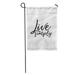 LADDKE Celebration Holiday Lettering Ink Modern Brush Live Simply Drawn Festival Garden Flag Decorative Flag House Banner 28x40 inch