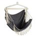 Accent Plus Fringed Gray Hammock Chair