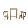 Anderson Teak Bahama Montego 3-Pieces Square Bar Set