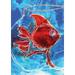 Toland Home Garden Watercolor Red Goldfish Garden Flag