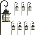 GOODSMANN 8 Pack Low Voltage Pathway Lights 1.1 Watt LED Low Voltage Landscape Lights 2900K Outdoor Lighting with Metal Stake Connector 9920-4110-08