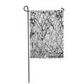 LADDKE Crack Distressed Overlay of Cracked Concrete Stone Asphalt Abstract Garden Flag Decorative Flag House Banner 28x40 inch