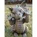 Ebros Whimsical Garden Dragon Making Funny Faces Statue 10.25 H Cute Baby Dragon Faux Stone Resin Finish Figurine