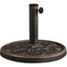 Yaheetech 22lbs 17.5 Outdoor Patio Heavy Duty Market Umbrella Base Stand Round Bronze