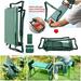 Garden Kneeler and Seat Stool Heavy Duty Garden Folding Bench with 1 Tool Pocket and Soft EVA Kneeling Pad for Gardening Lovers