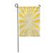 KDAGR Yellow Color Divergent Rays The Simulation Old Printed Garden Flag Decorative Flag House Banner 28x40 inch