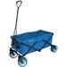 Creative Outdoor Distributor 150 Pound Capacity All Terrain Folding Wagon Blue