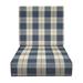 RSH DÃ©cor Indoor Outdoor Foam Deep Seating Cushion Set 25â€� x 25â€� x 5â€� Seat and 25â€� x 21â€� x 3â€� Back Branson Lapis Blue Buffalo