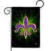 Ornament Collection 13 x 18.5 in. Fleur De Lis Garden Flag with Spring Mardi Gras Double-Sided Decorative Vertical Flags House Decoration Banner Yard Gift