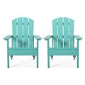 Anastasija Outdoor Adirondack Chairs Set of 2 Teal